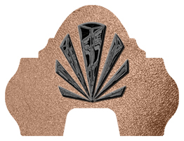 DARAY-L-602-BK-SH-BZ Black Sunburst Shimmer Bronze